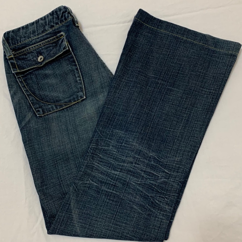 Paper Denim & Cloth Madcap Flare blue jeans Size 26, hemmed 30” inseam, low rise - Picture 14 of 14